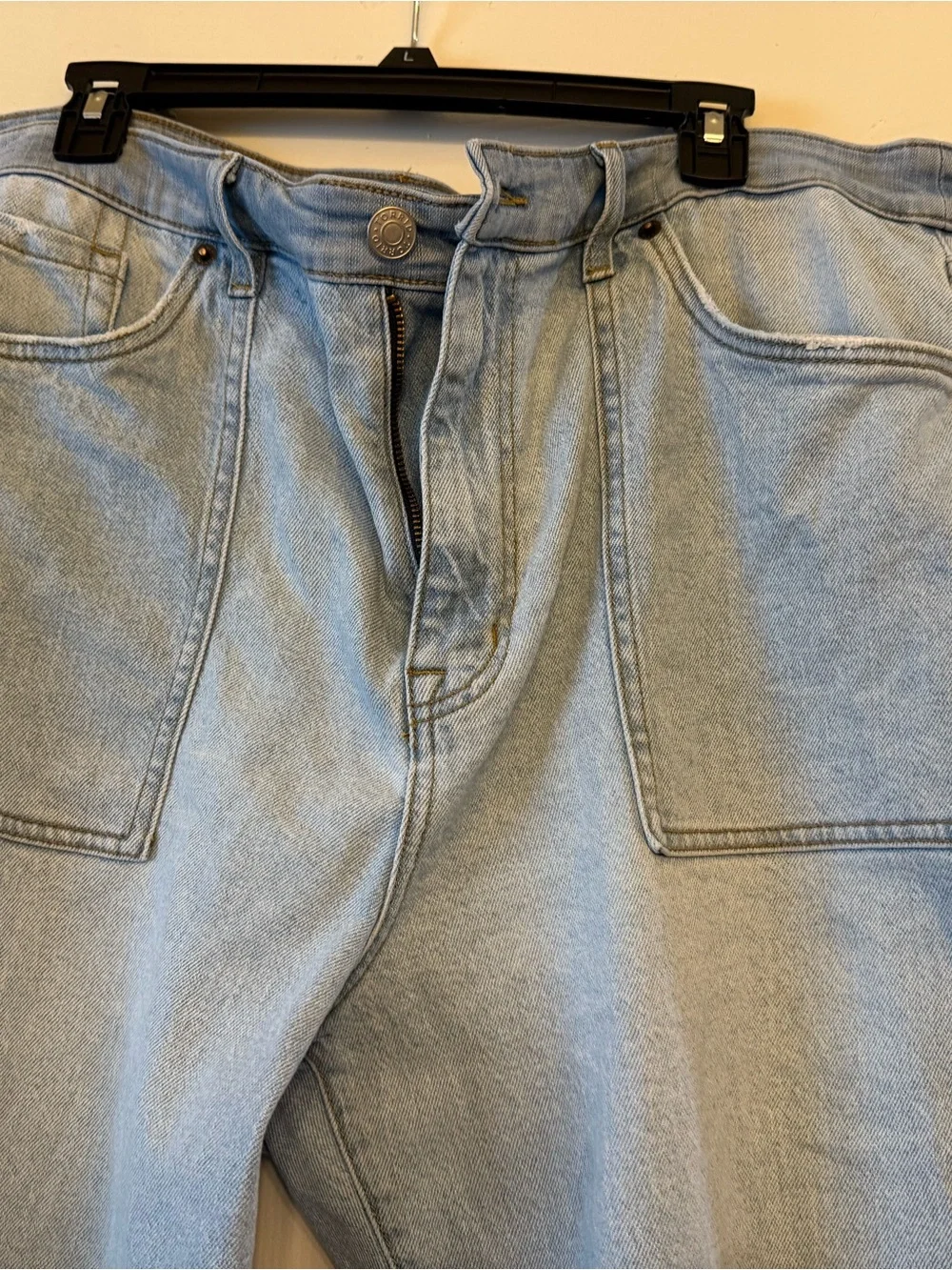 torrid Light Wash Straight Leg Jeans with Front Patch Pockets